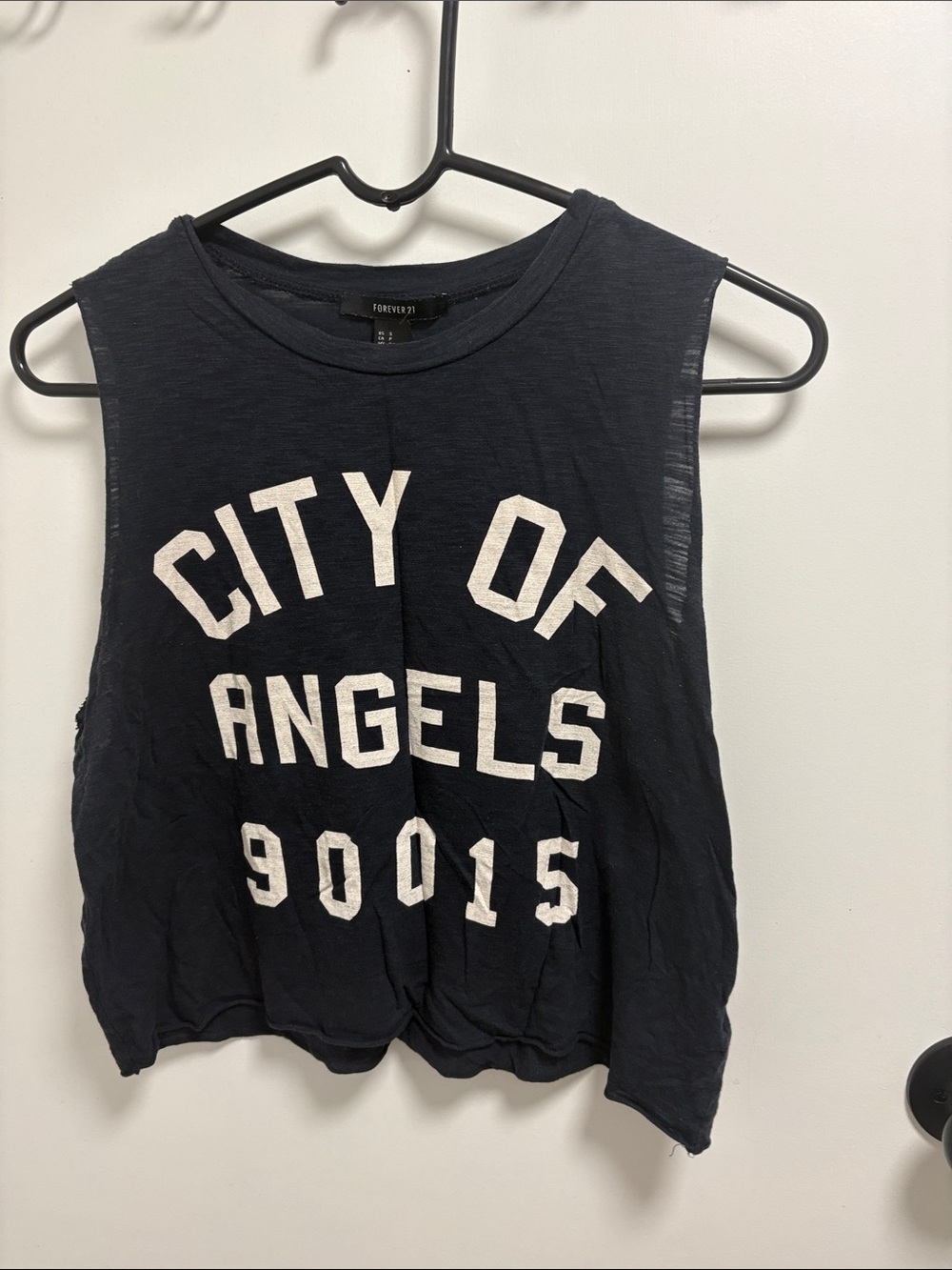 Forever 21 women’s Black Graphic 'City of Angels' Tank